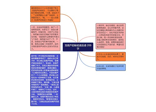 宝葫芦的秘密读后感 200字