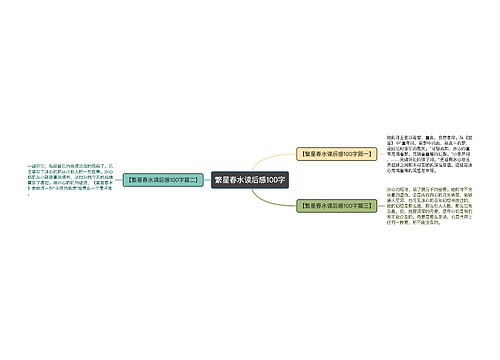 繁星春水读后感100字