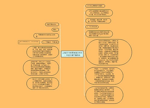 上海2014年高考满分作文：未经沙漠不懂自由