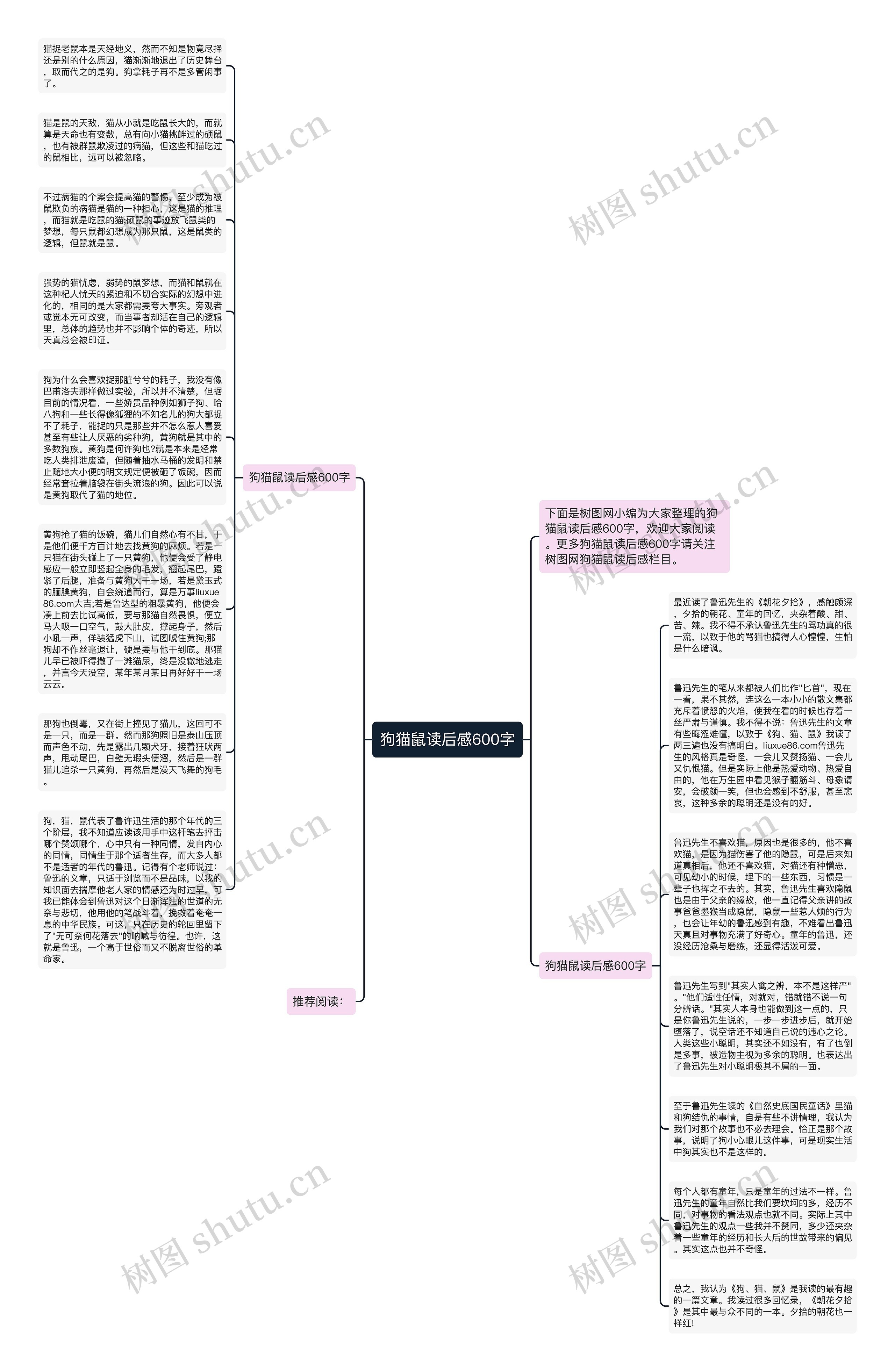 狗猫鼠读后感600字思维导图