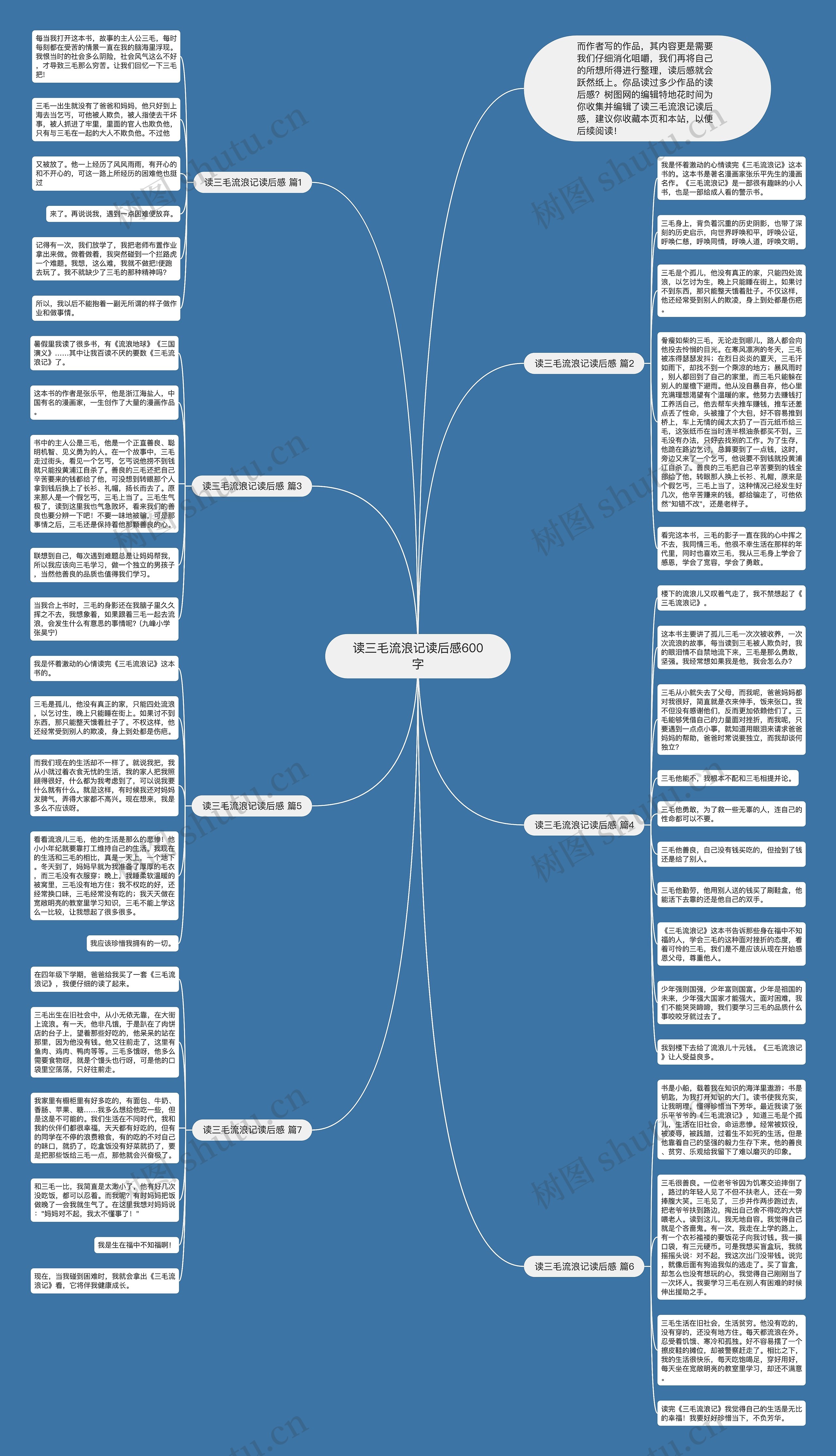 读三毛流浪记读后感600字思维导图