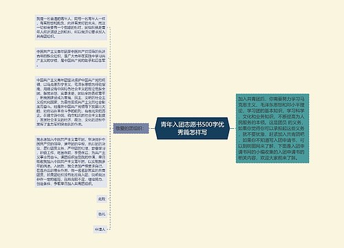 青年入团志愿书500字优秀篇怎样写