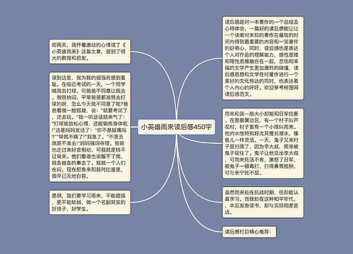 小英雄雨来读后感450字