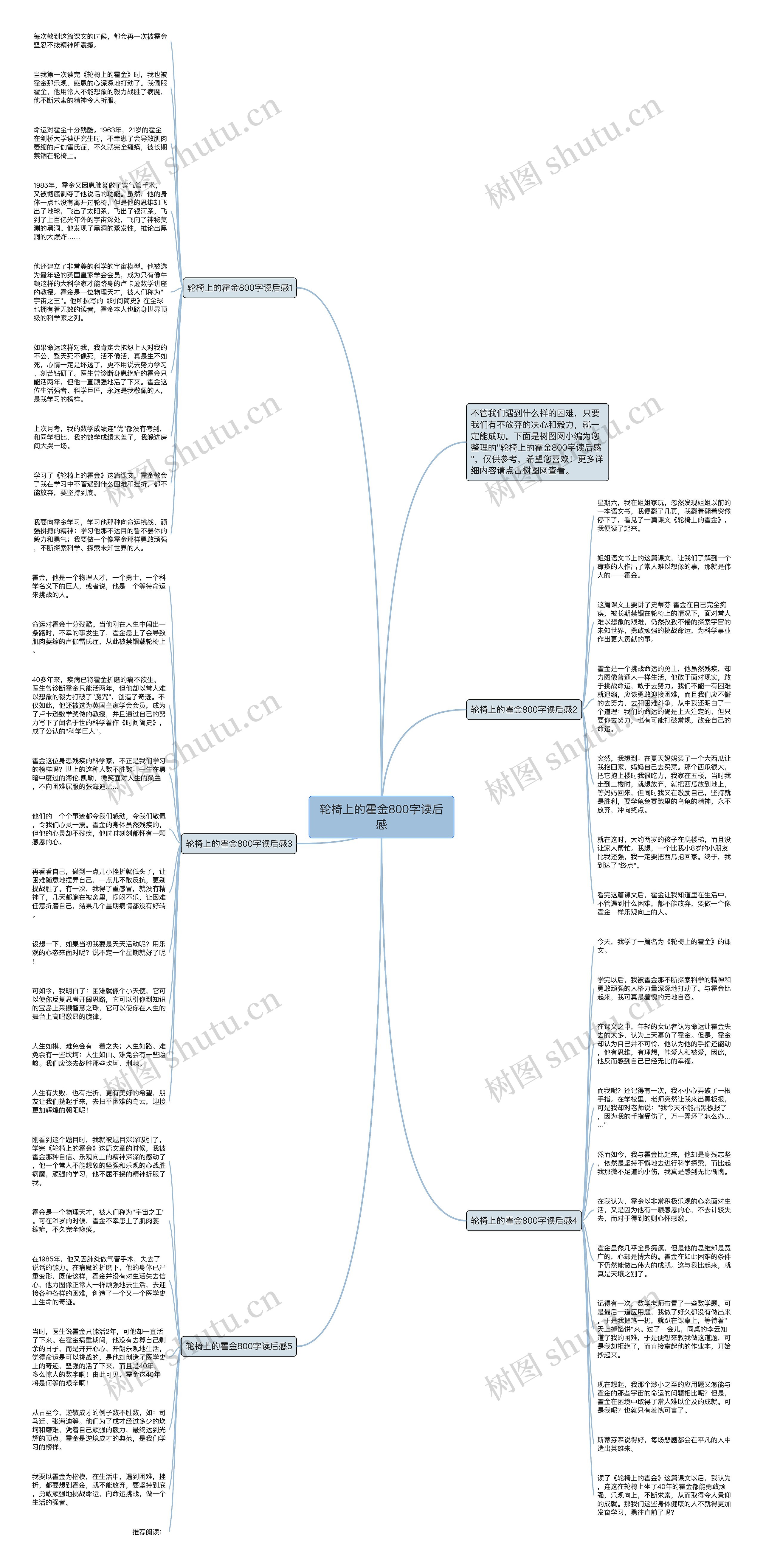 轮椅上的霍金800字读后感思维导图