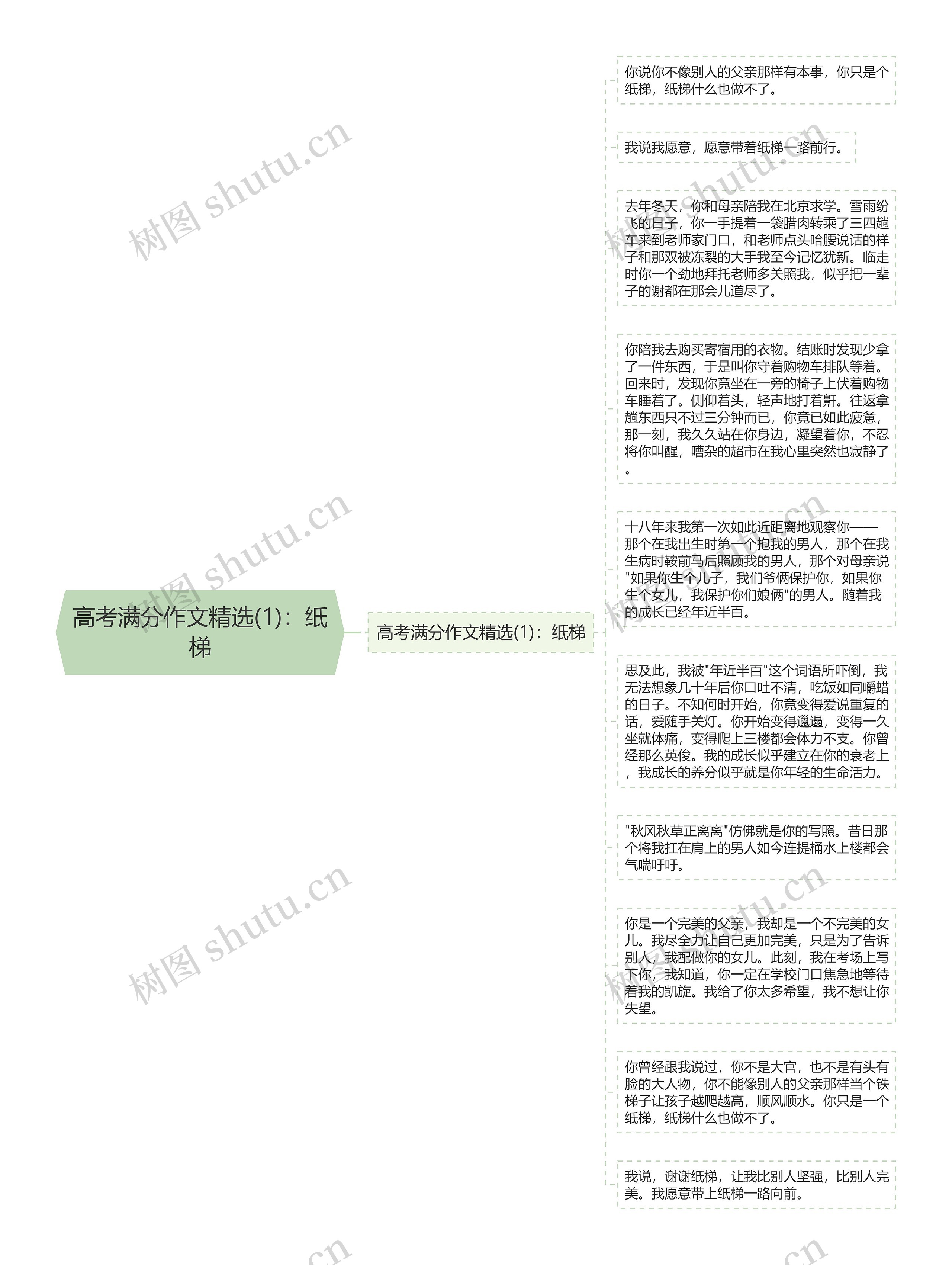 高考满分作文精选(1)：纸梯