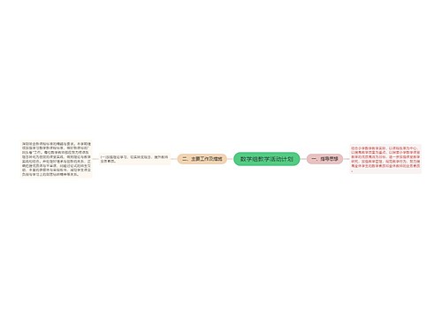 数学组教学活动计划