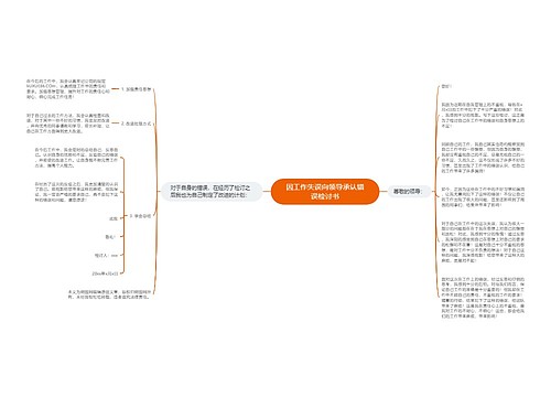 因工作失误向领导承认错误检讨书