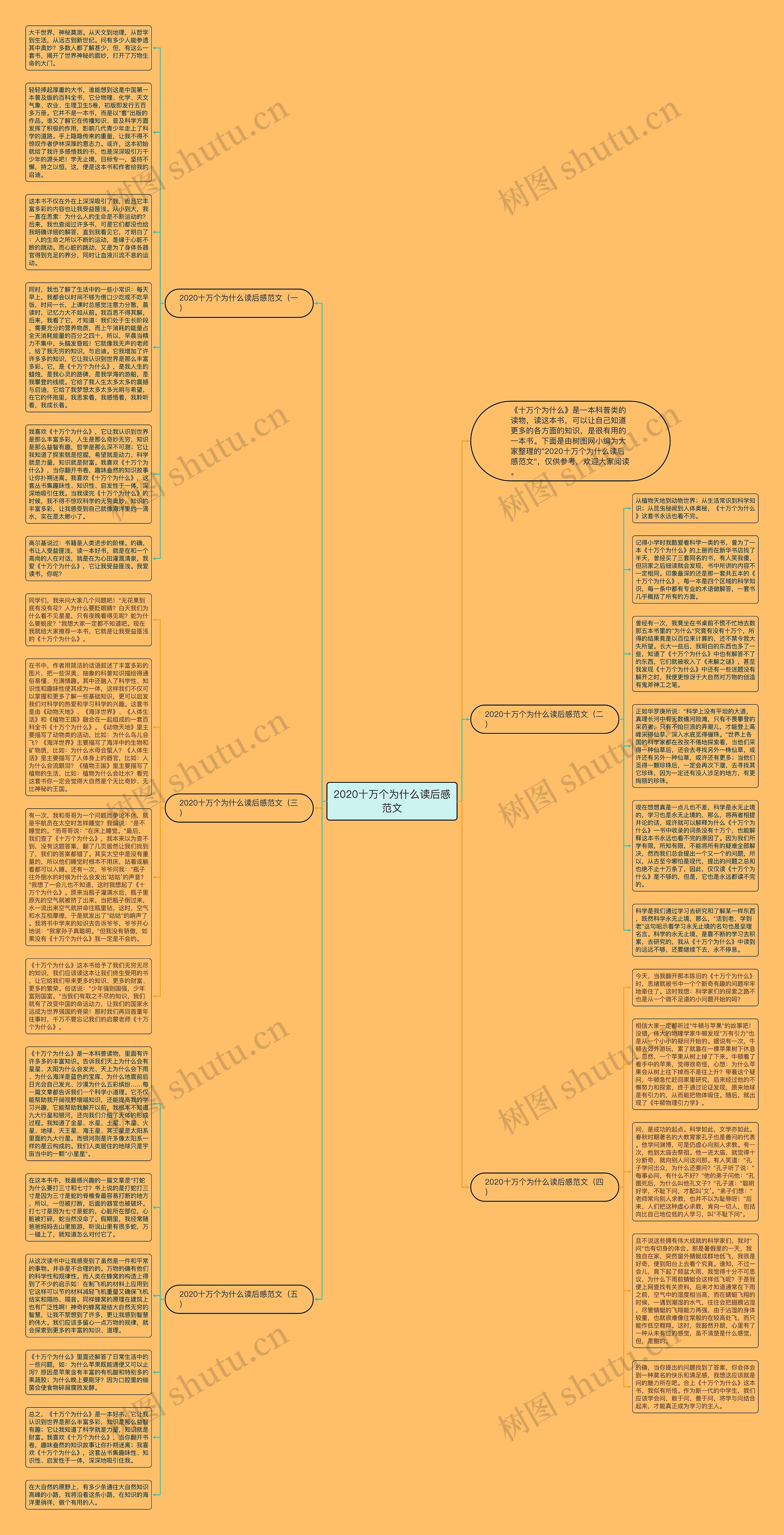 2020十万个为什么读后感范文思维导图