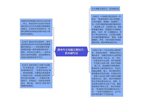 高考作文审题立意技巧--抓关键句法