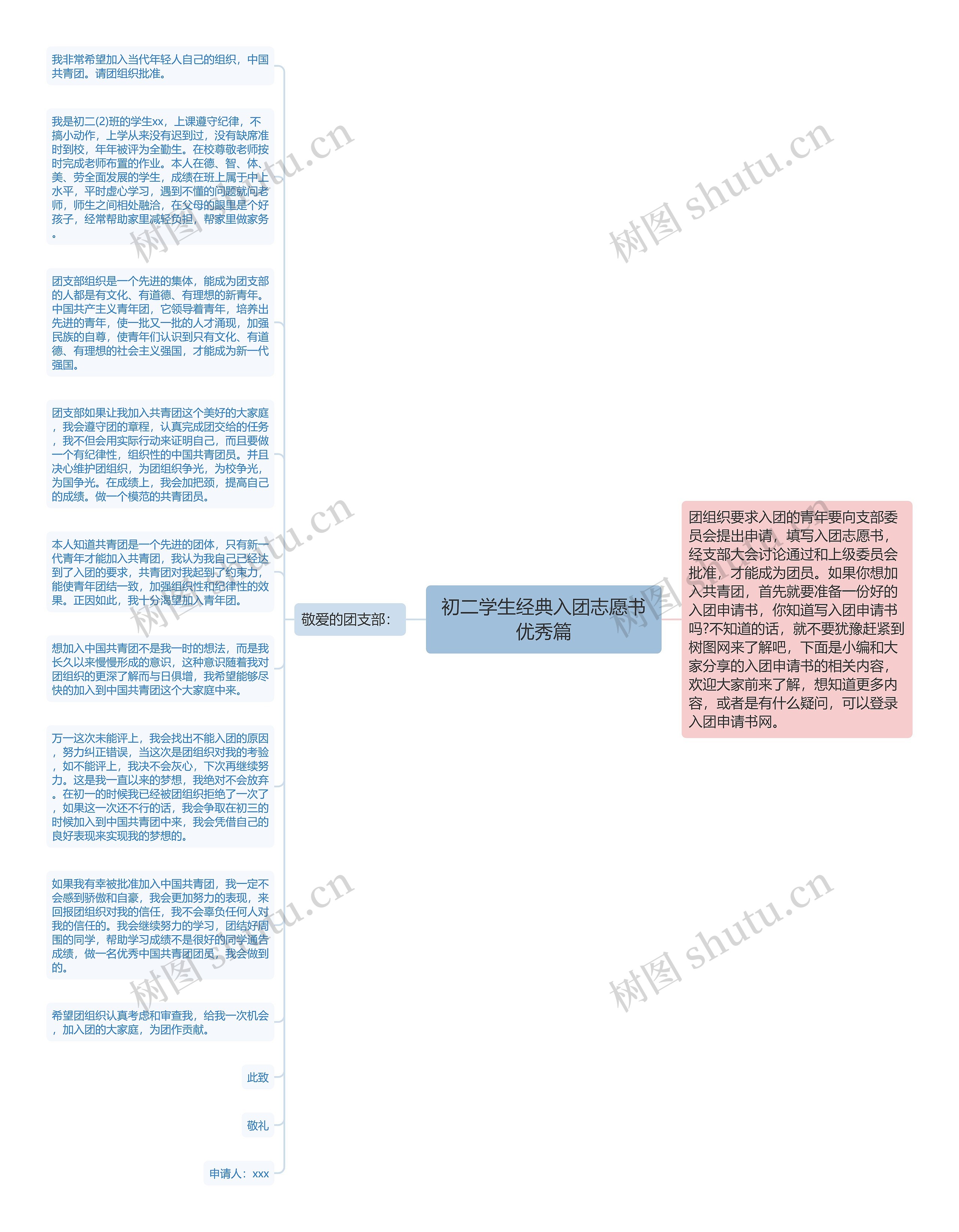 初二学生经典入团志愿书优秀篇