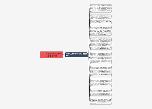 2013年上海高考满分作文：更重要的事