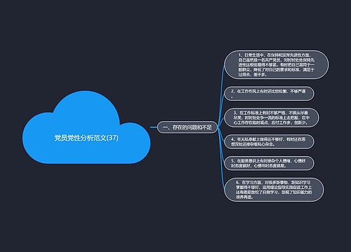 党员党性分析范文(37)