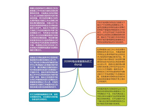 2020年物业客服前台的工作计划