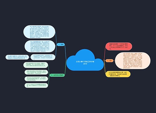 公司人事11月份工作计划2019