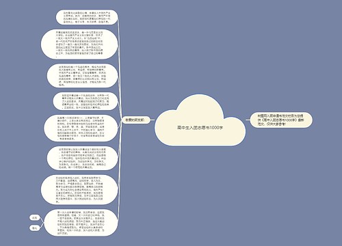 高中生入团志愿书1000字