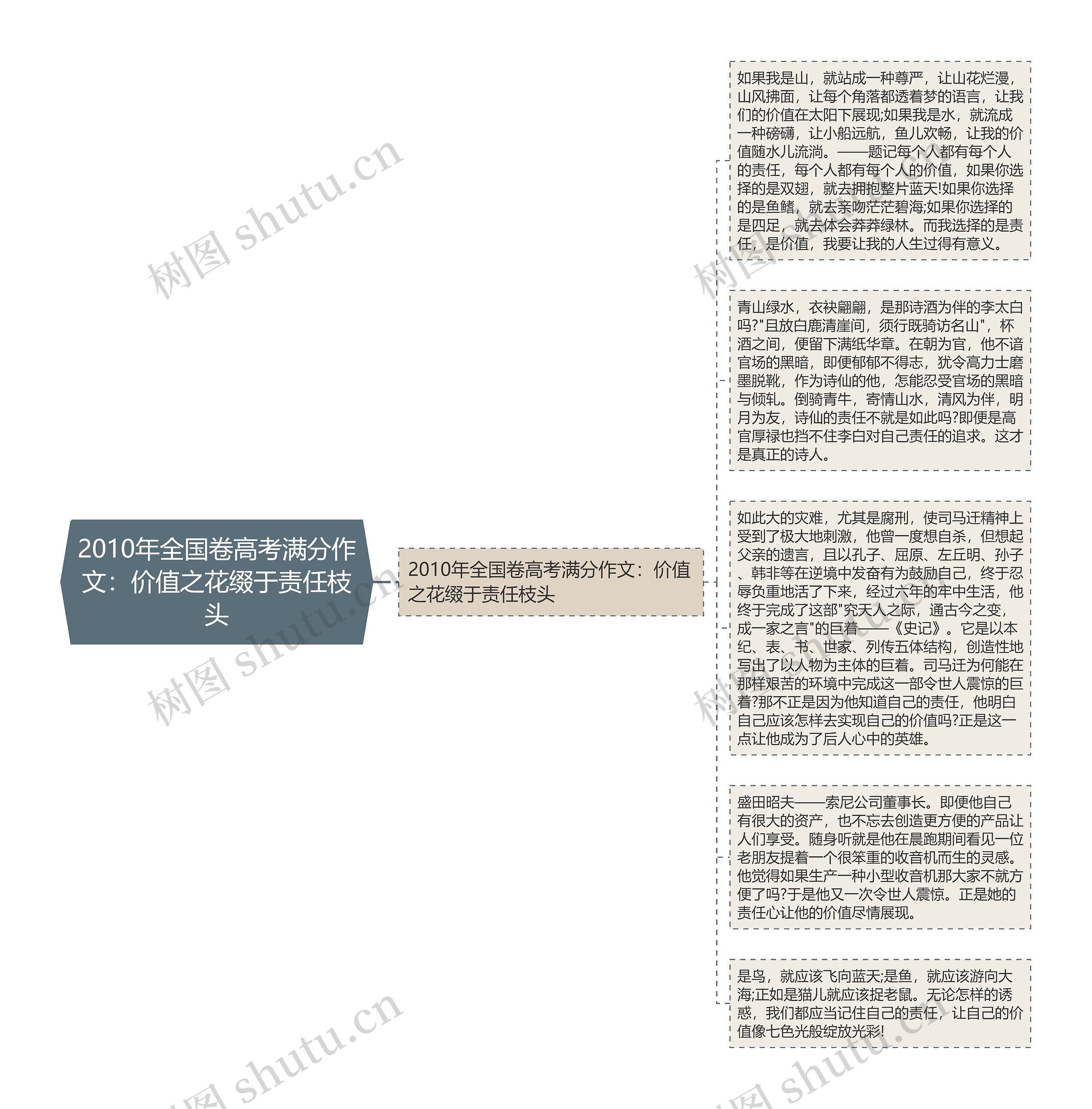 2010年全国卷高考满分作文：价值之花缀于责任枝头