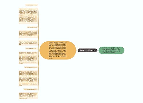 局机关党支部工作计划