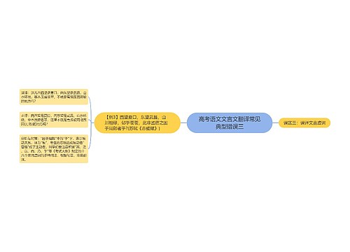 高考语文文言文翻译常见典型错误三