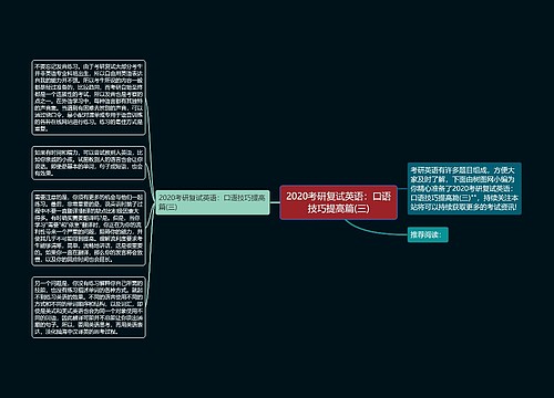 2020考研复试英语：口语技巧提高篇(三)