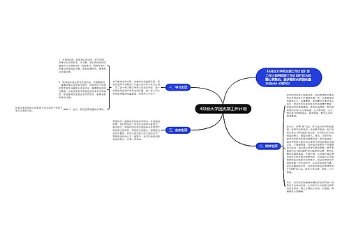 4月份大学团支部工作计划