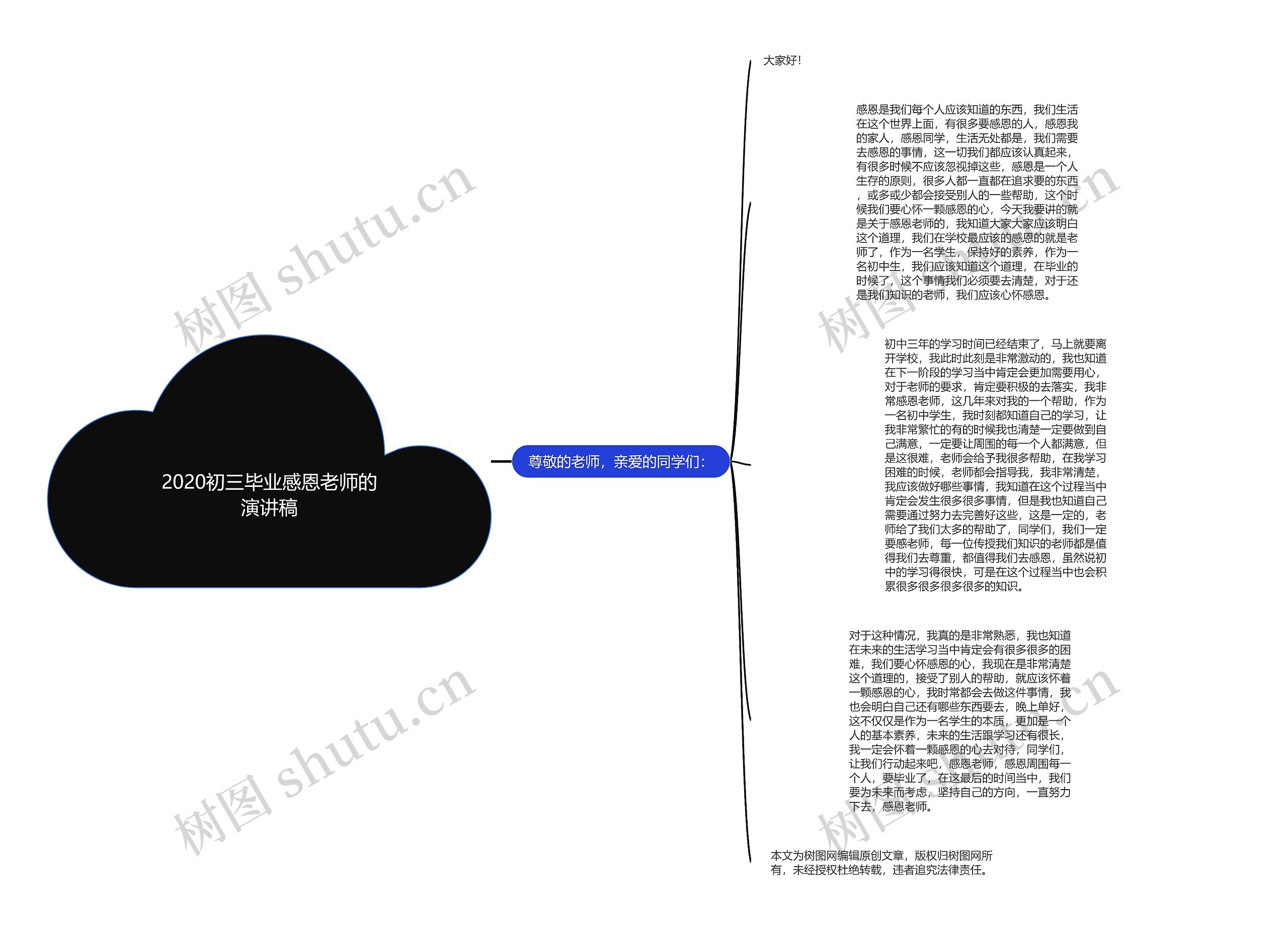 2020初三毕业感恩老师的演讲稿