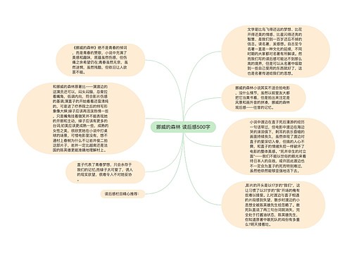 挪威的森林 读后感500字