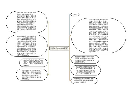 歌颂老师的演讲稿2020