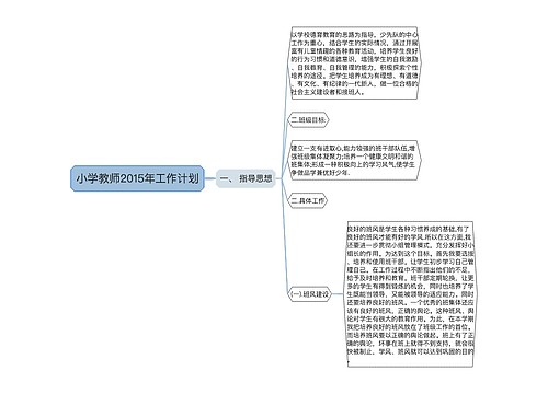 小学教师2015年工作计划