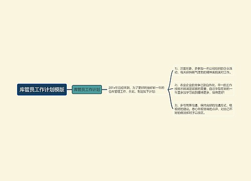 库管员工作计划模版