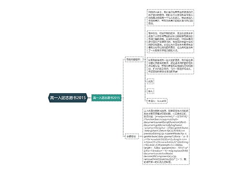 高一入团志愿书2015