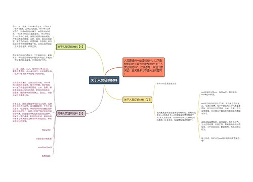 关于入党证明材料