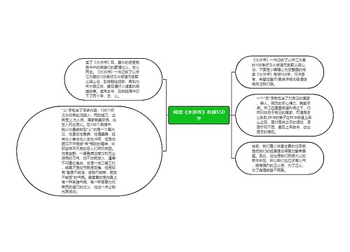 阅读《水浒传》有感550字