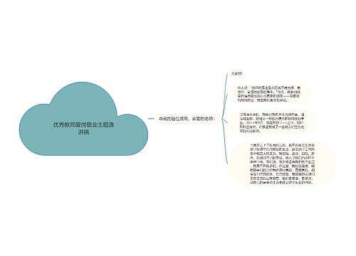 优秀教师爱岗敬业主题演讲稿