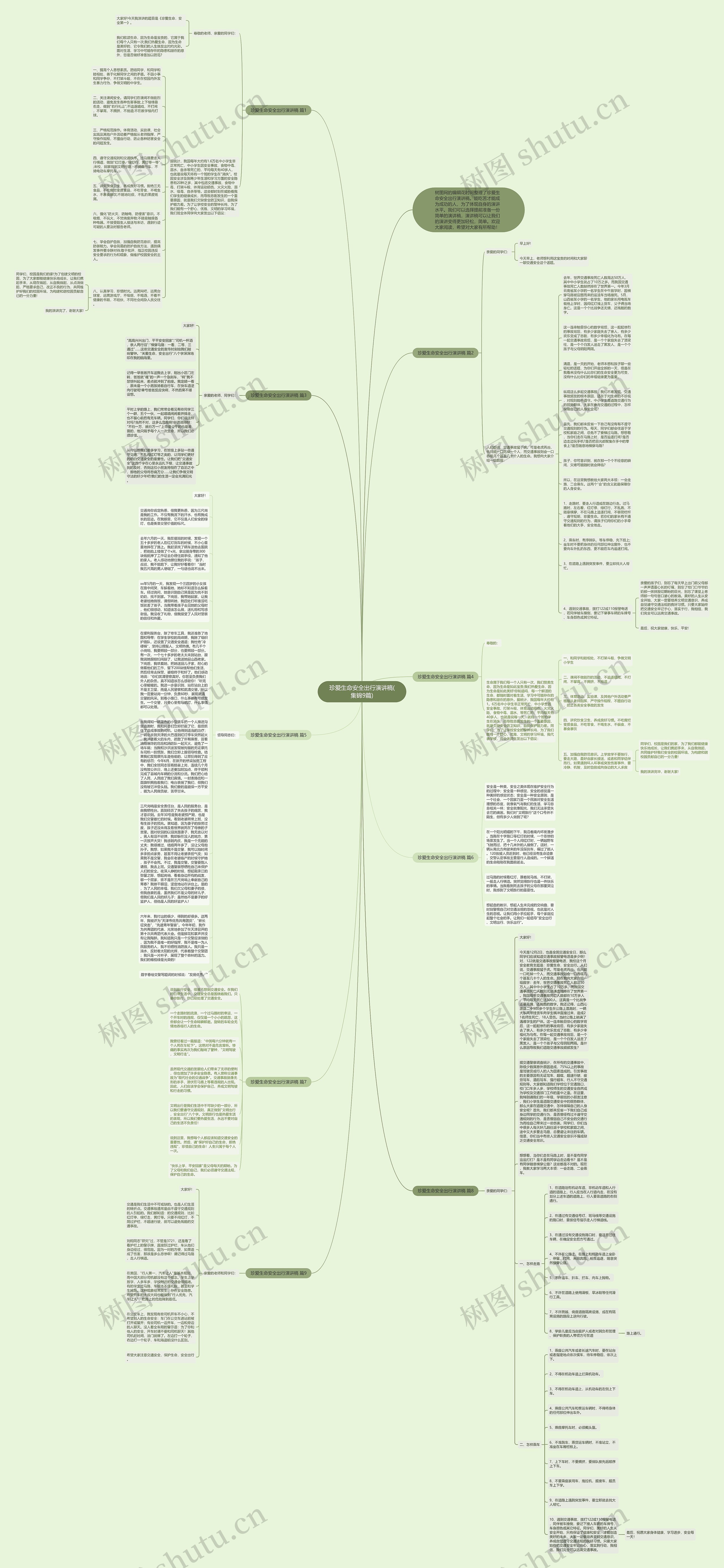 珍爱生命安全出行演讲稿(集锦9篇)