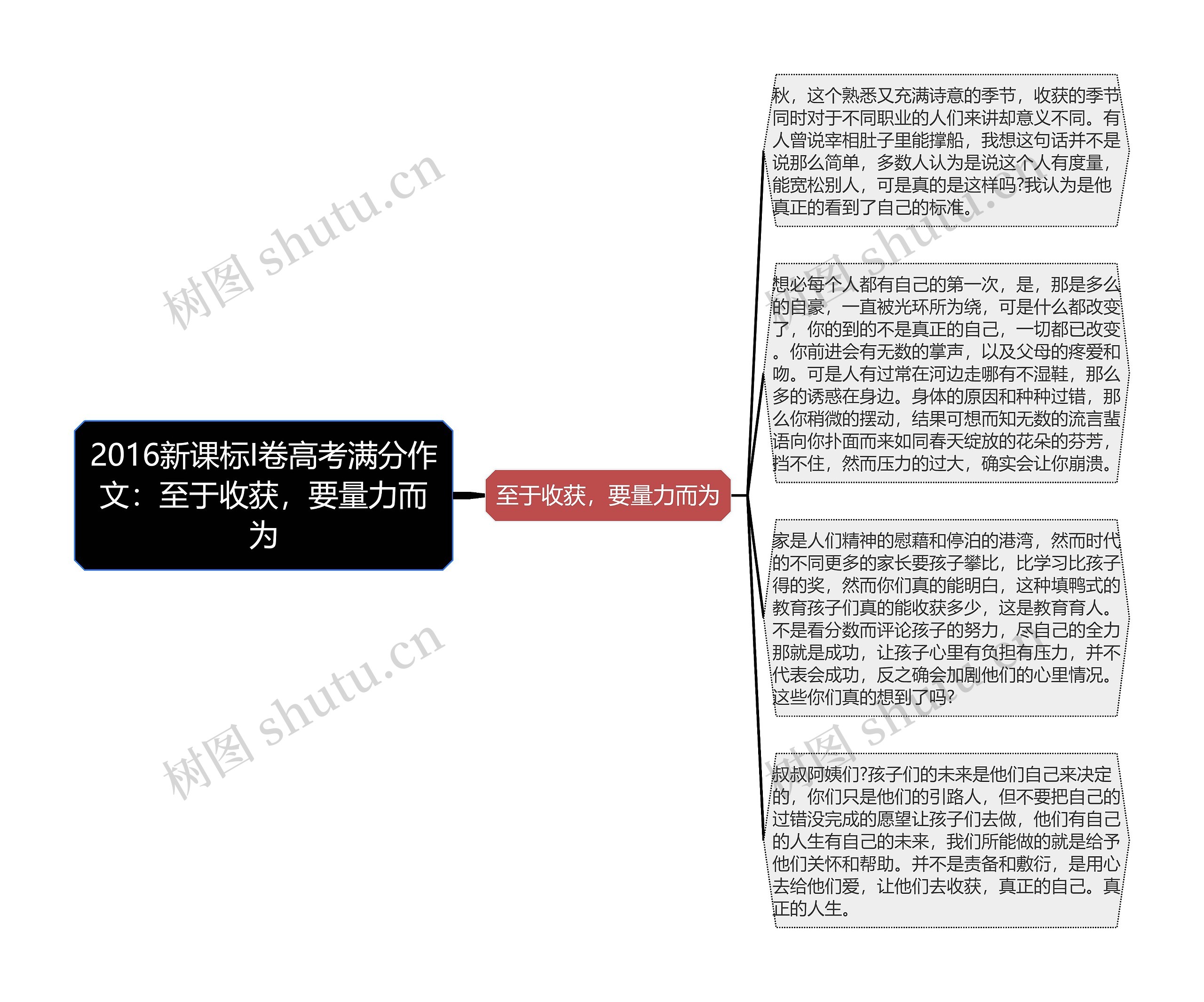 2016新课标I卷高考满分作文：至于收获，要量力而为