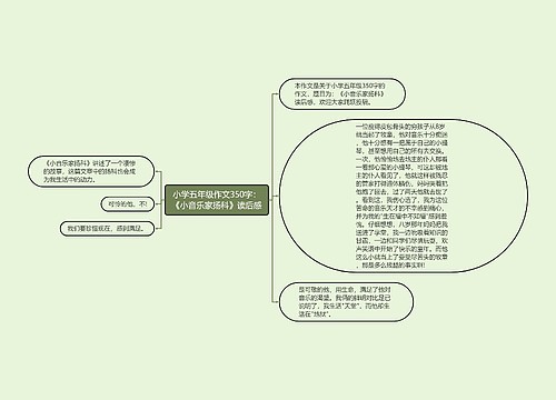 小学五年级作文350字：《小音乐家扬科》读后感