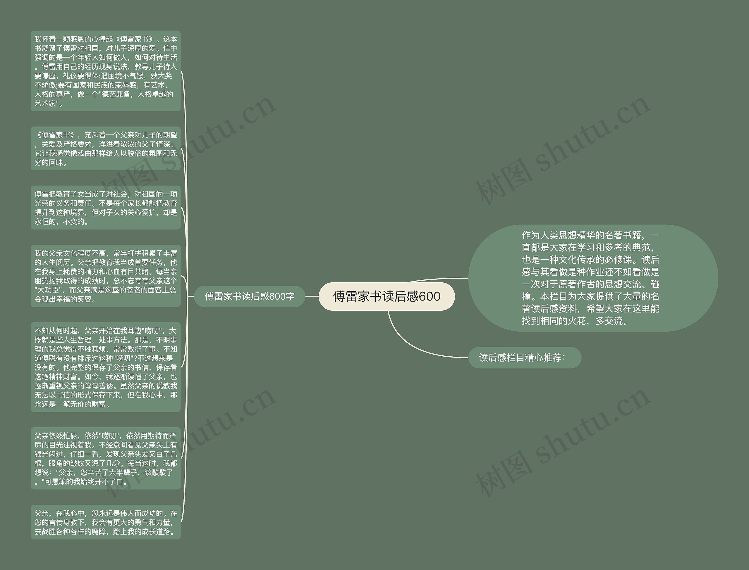 傅雷家书读后感600思维导图