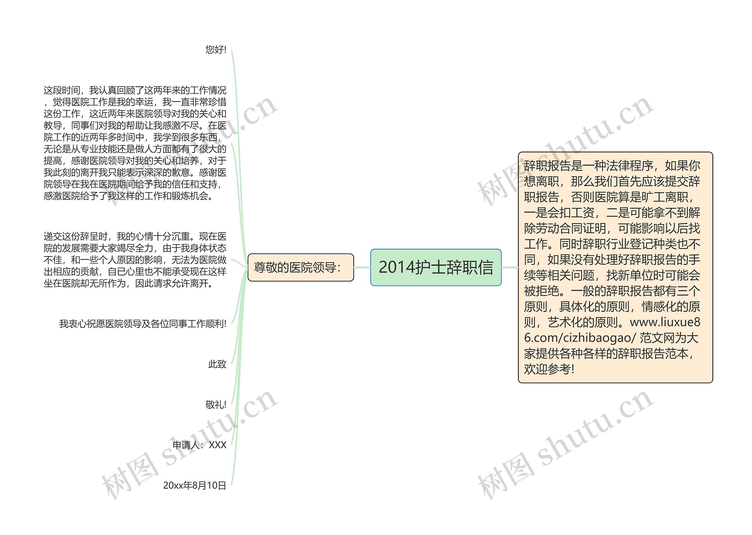 2014护士辞职信