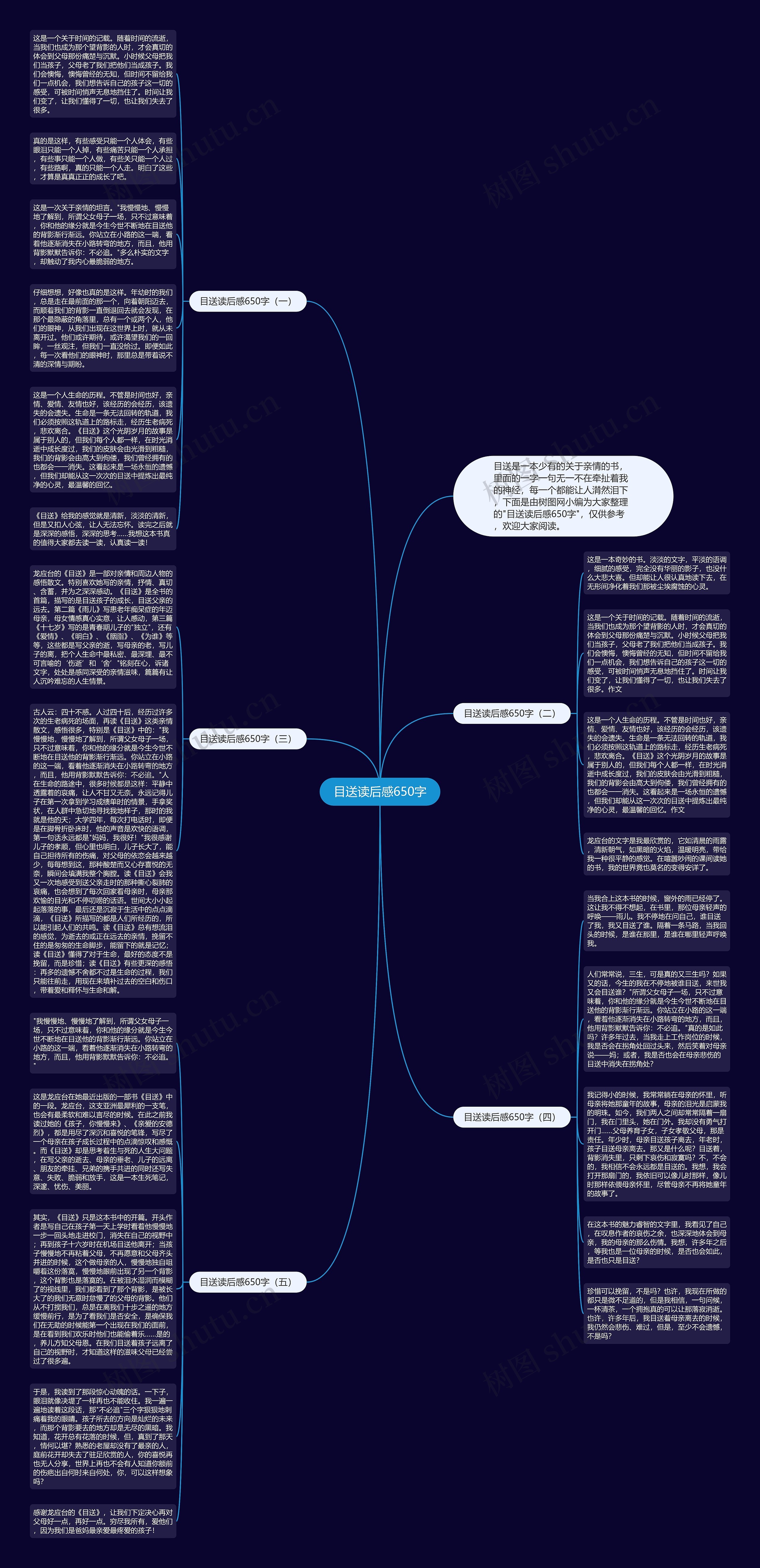 目送读后感650字思维导图