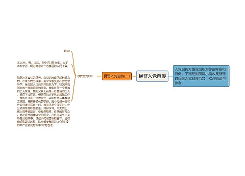 民警入党自传