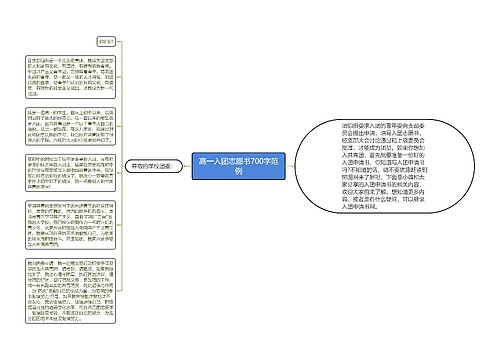 高一入团志愿书700字范例