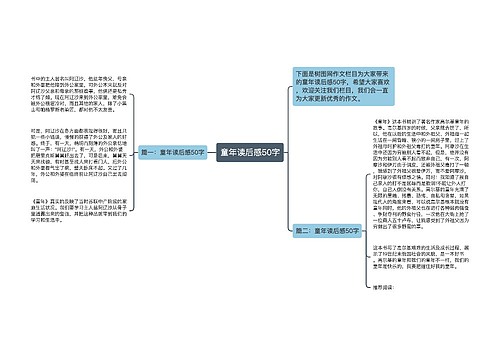 童年读后感50字