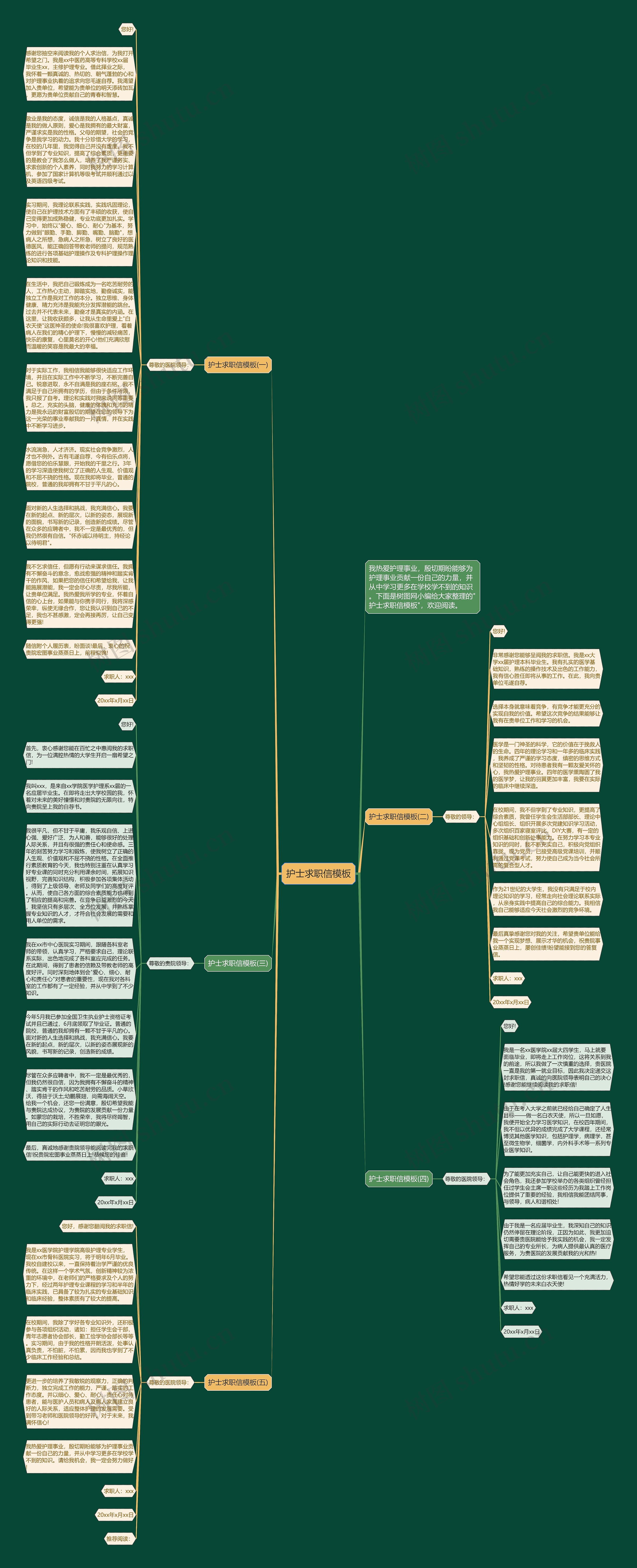 护士求职信模板