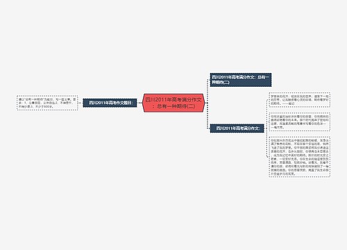 四川2011年高考满分作文：总有一种期待(二)