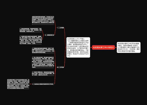 社区团支部工作计划范文