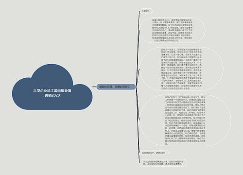 大型企业员工爱岗敬业演讲稿2020