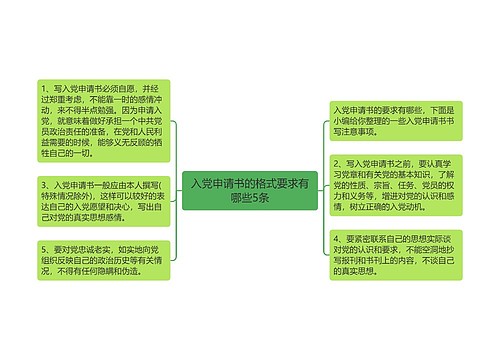 入党申请书的格式要求有哪些5条