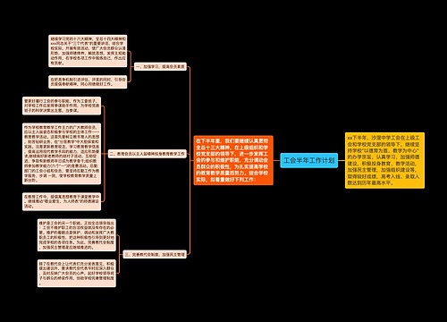 工会半年工作计划