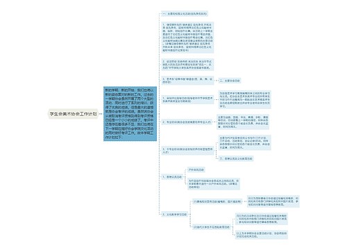 学生会美术协会工作计划