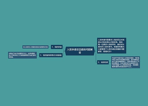 入党申请谈话最新问题解答